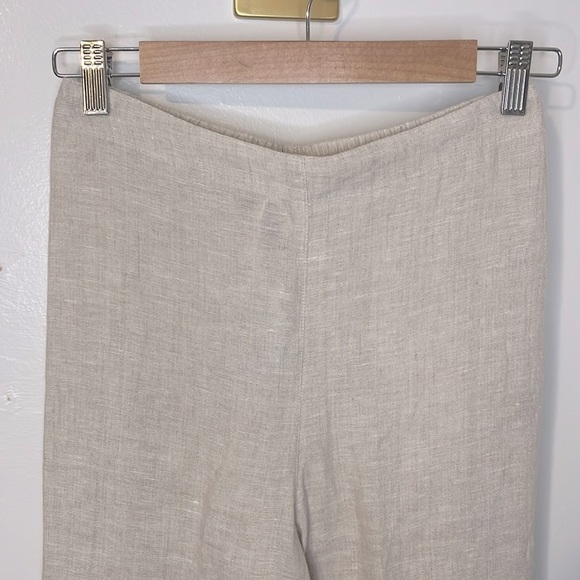 NWT April Cornell Natural Villa 100% Linen Pants Sz XXS Vacation Beach Old Money - Picture 5 of 8